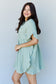 Sage Ruffle Hem Dress