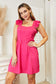 Ruffle Charm Square Neck Dress