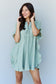 Sage Ruffle Hem Dress