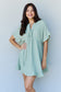 Sage Ruffle Hem Dress