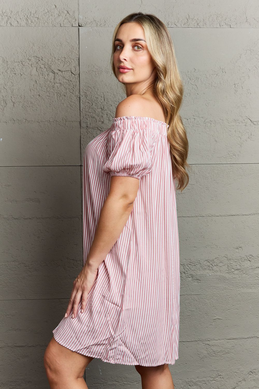 Picnic Dreams Off-Shoulder Mini Dress